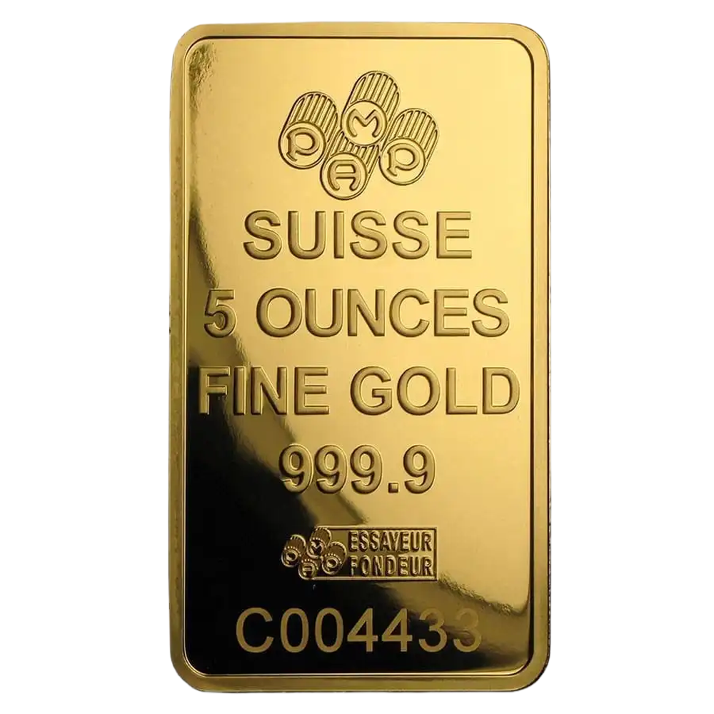 5 oz Gold Bars (Mint of Our Choice)