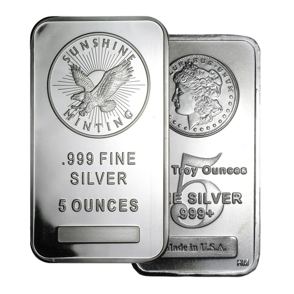 5 oz Silver Bar (any mint)