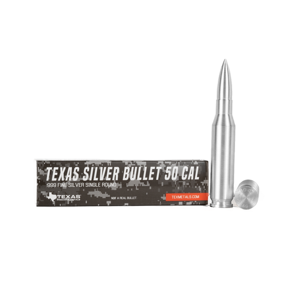 .50 Caliber Silver Bullet - Texas Silver Ammo