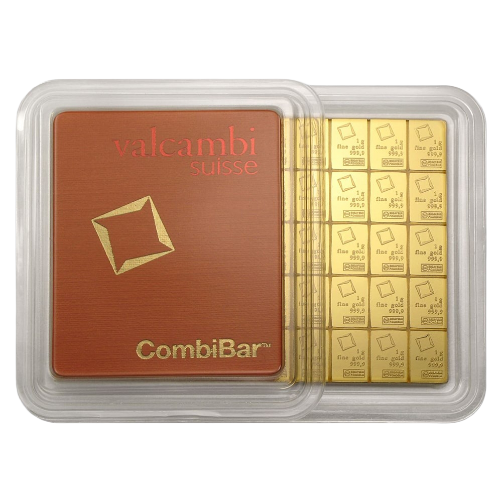                                
                                                            50 Gram Valcambi Suisse CombiBar
