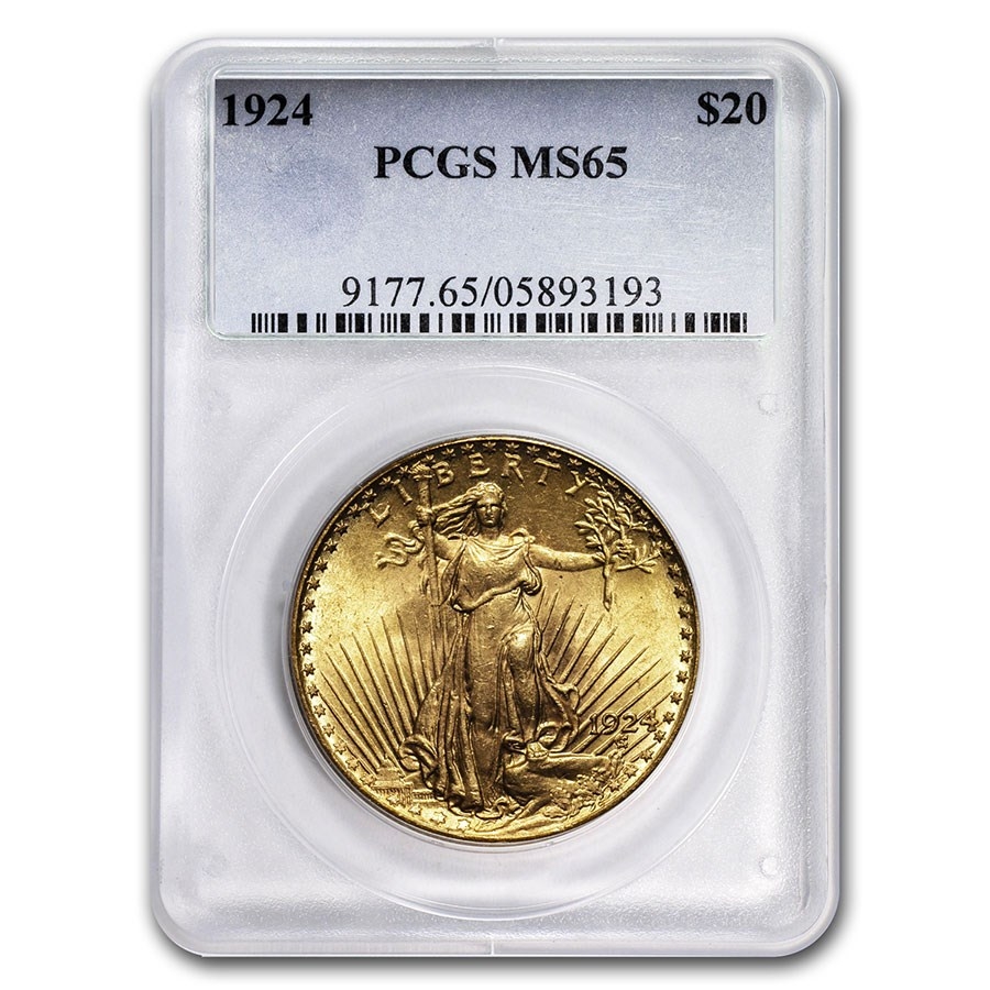 $20 Saint-Gaudens Gold Double Eagle - MS-65 PCGS/NGC