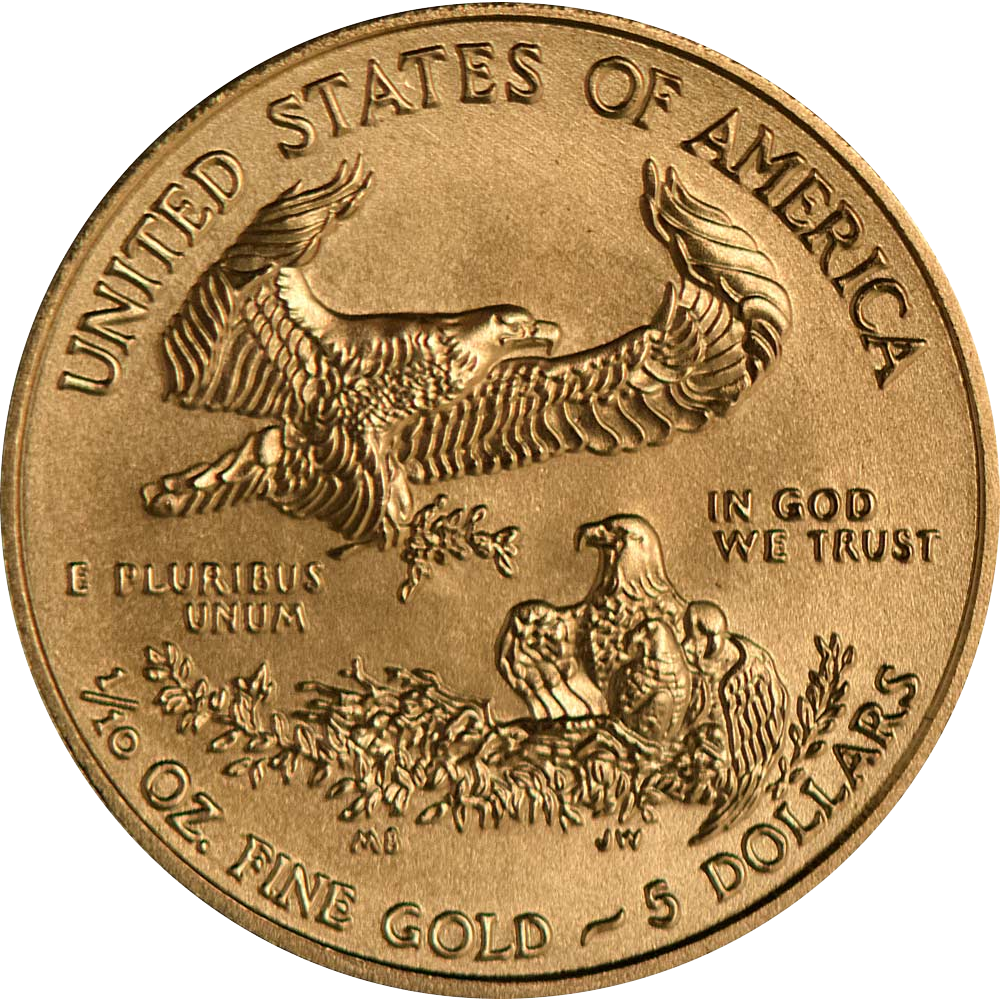 Buy 1/10 oz American Gold Eagle Coin (Any Year)