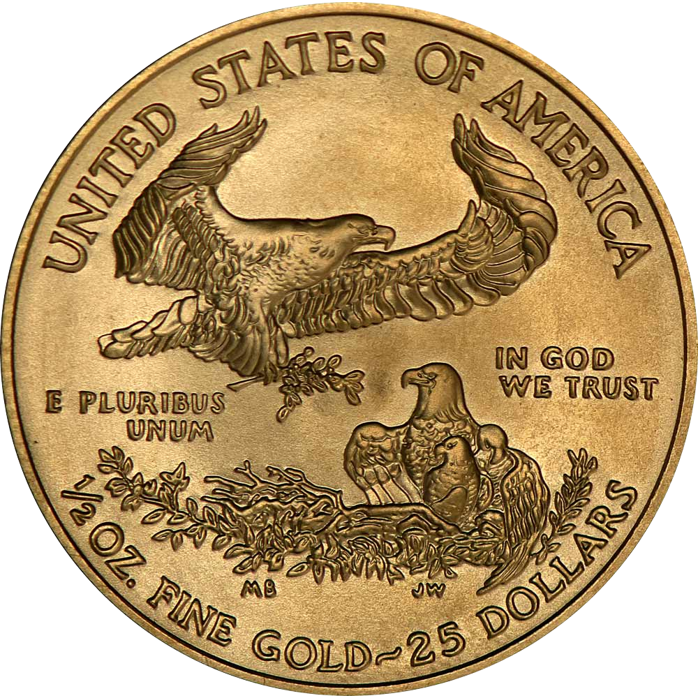 Buy 1/2 oz American Gold Eagle Coin (Any Year)