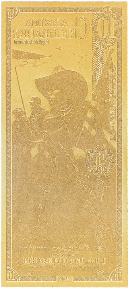 Arizona Goldback Gold Note | Texas Precious Metals