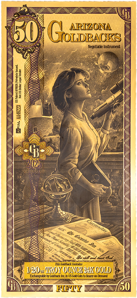 50 Arizona Goldback Gold Note