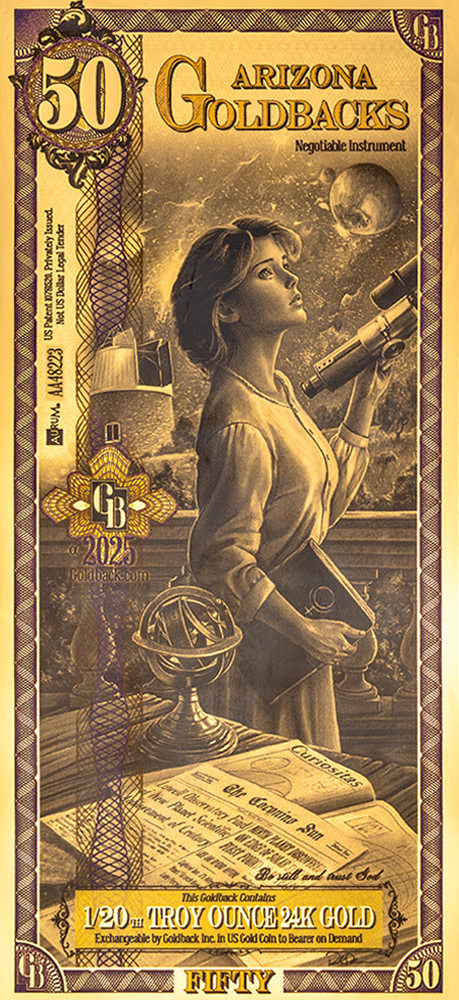 50 Arizona Goldback Gold Note