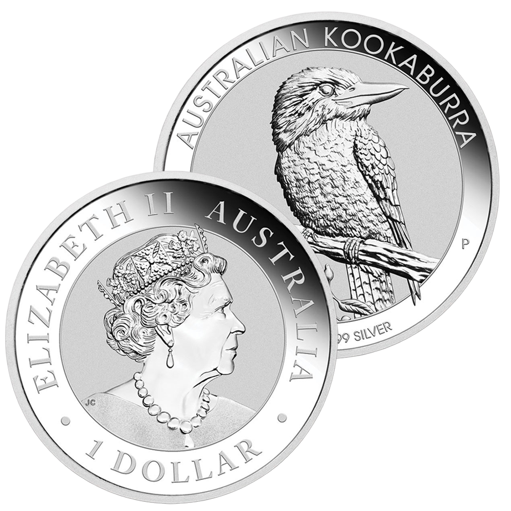 1 oz Australian Perth Mint Silver Kookaburras (Any Year)