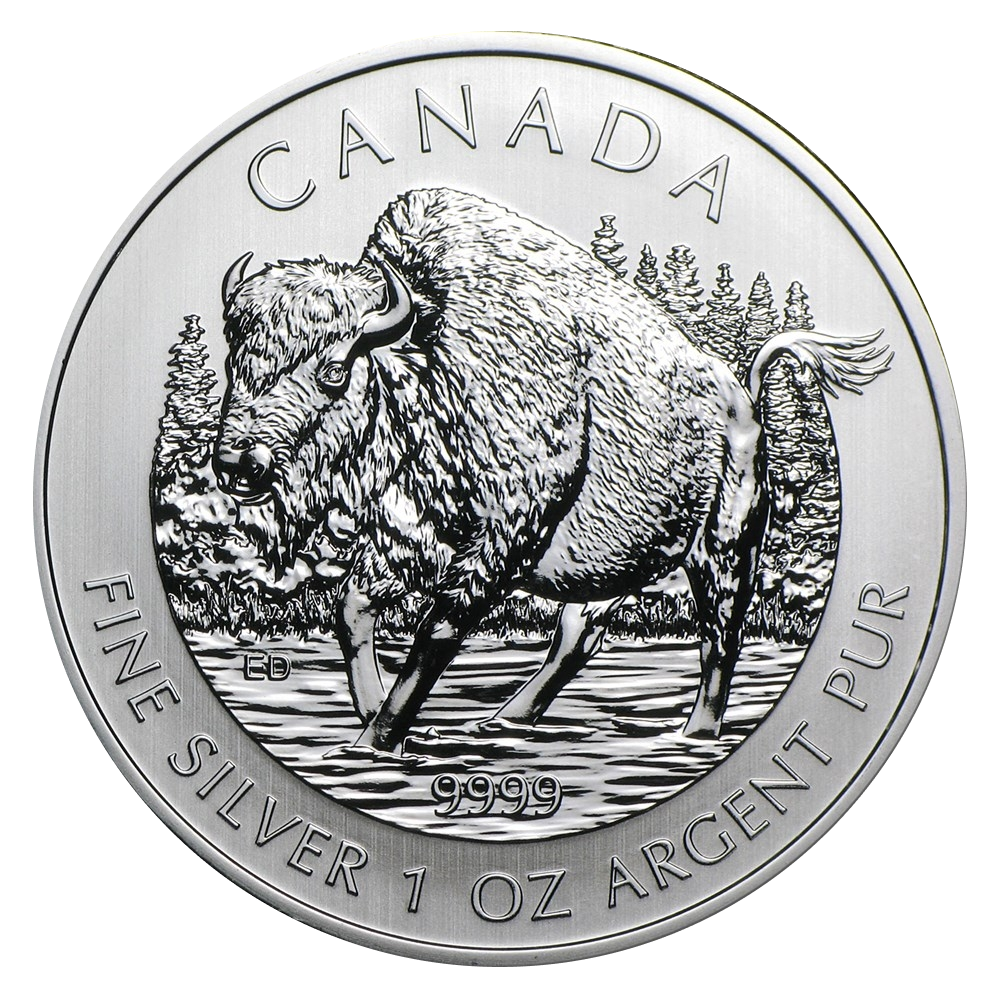 Canadian Wildlife Series - Silver Wood Bison Coin