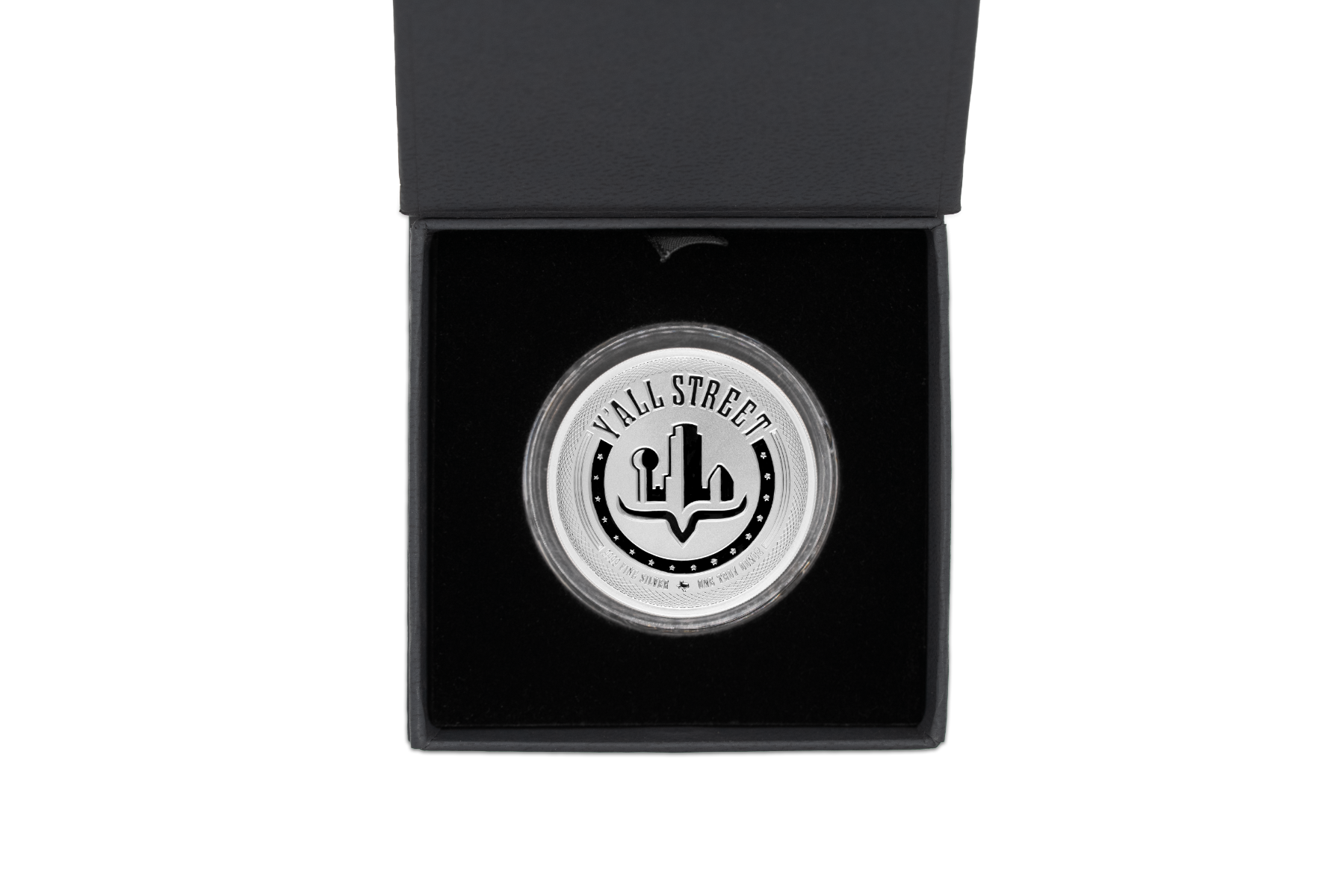 1 oz Y'all™ Street Silver Round (Reverse Proof) with Custom Box
