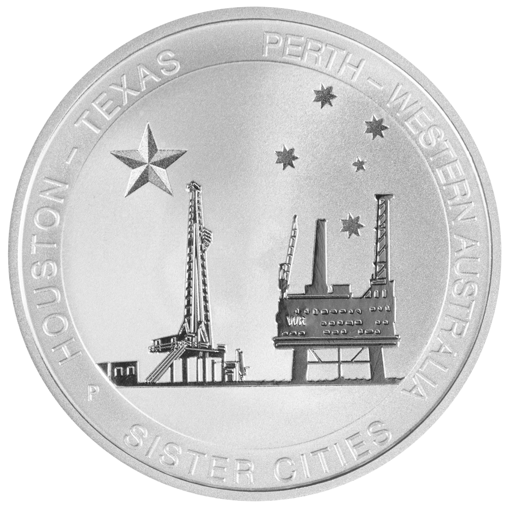 Buy 1/2 oz Silver Perth-Houston Sister Cities *Exclusive*