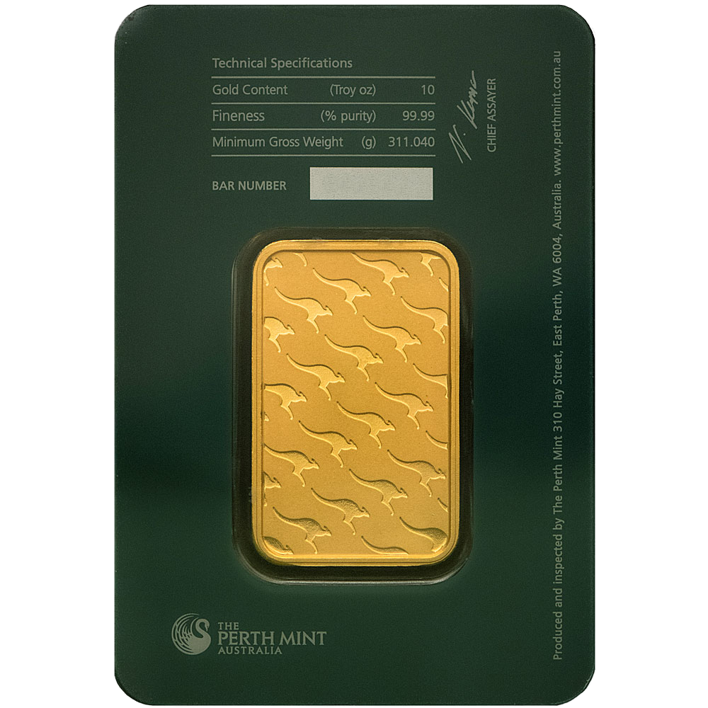 Buy 10 oz Perth Mint Gold Bars