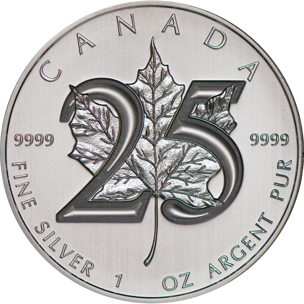 Buy 25th Anniversary Silver Canadian Maple Leaf