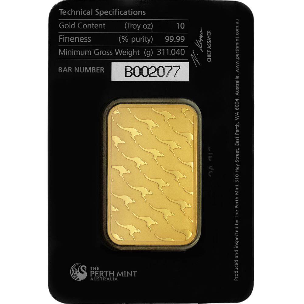 Buy 10 oz Perth Mint Gold Bars