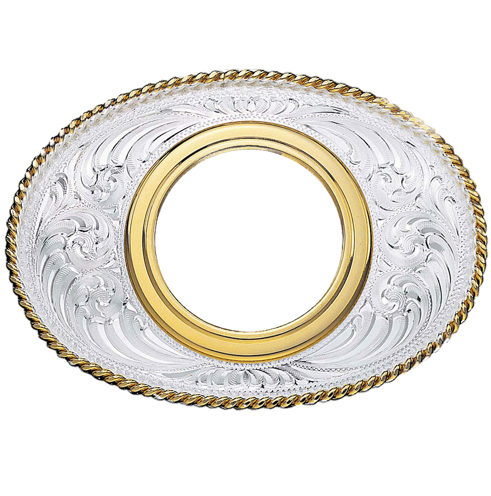 Coin Holder Western Belt Buckle without Coin