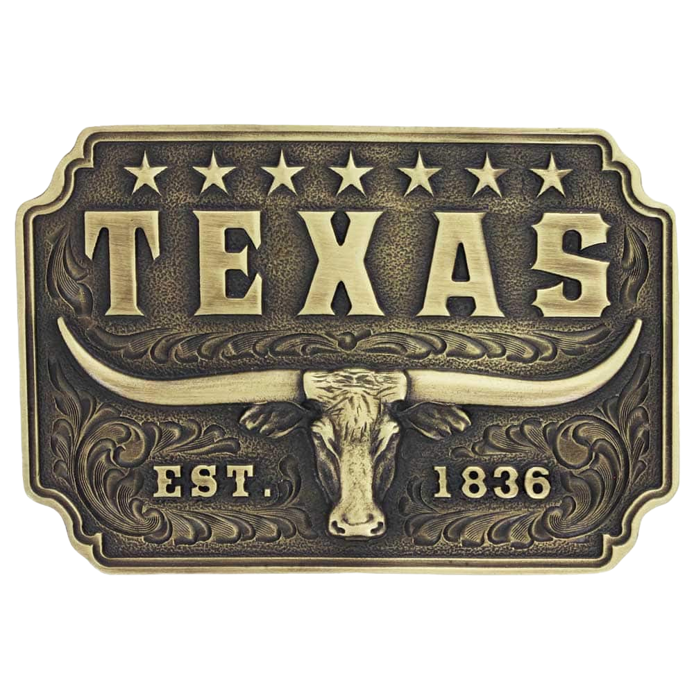 Classic Texas Longhorn Attitude Buckle