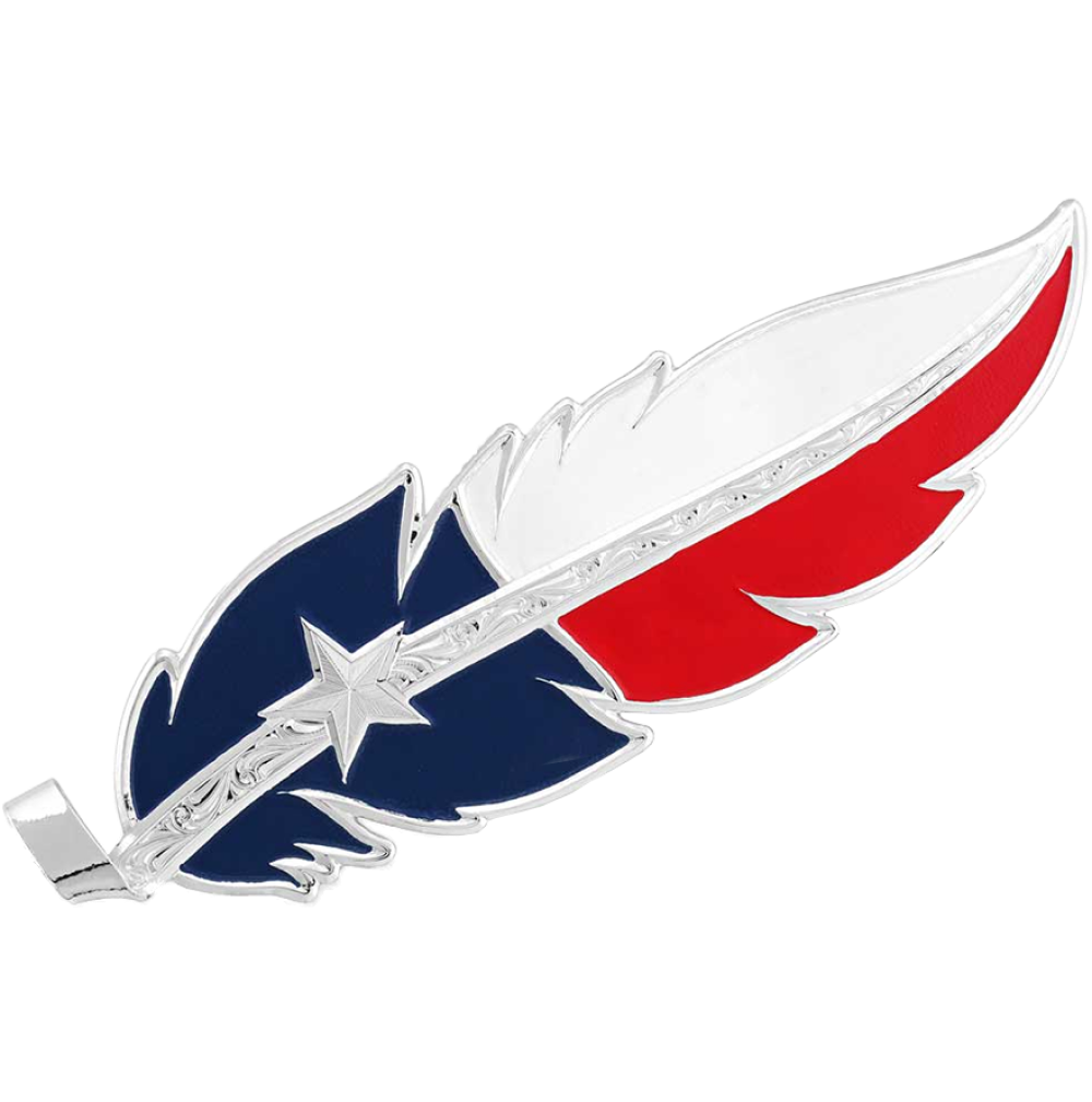 Texas Flag Hat Feather