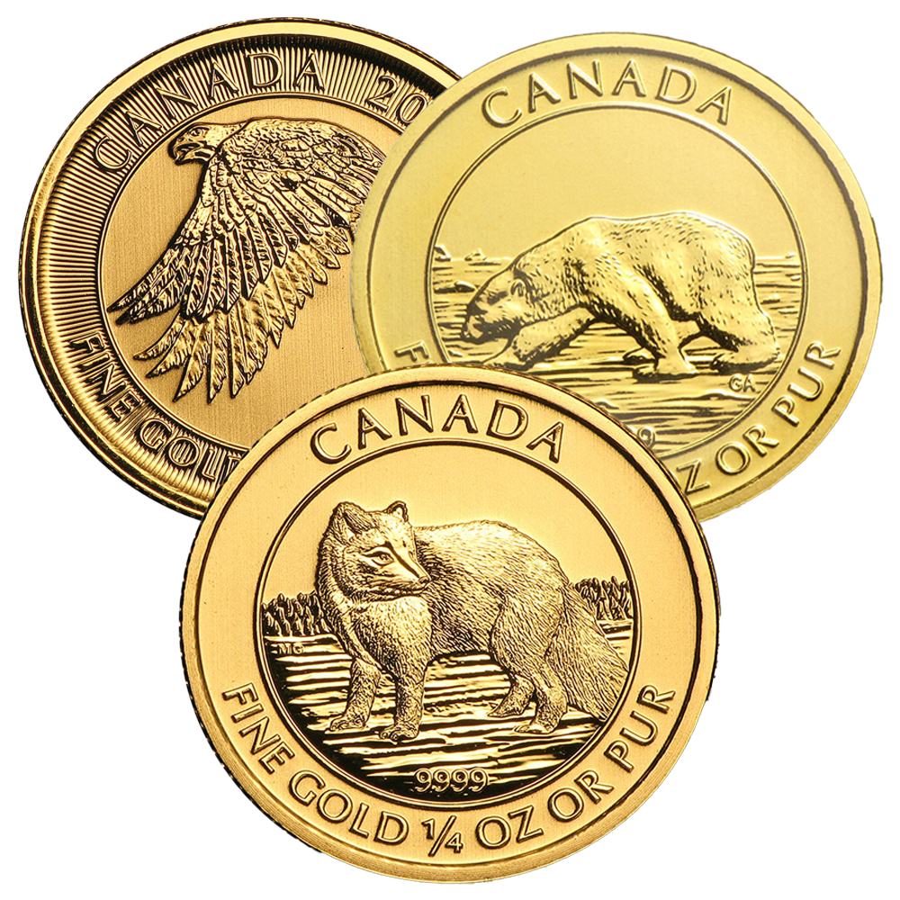 1/4 oz Canadian Wildlife Series (Varied Design)
