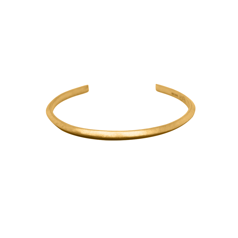 Nebü 24k Classic Ridged Bangle (0.620oz)