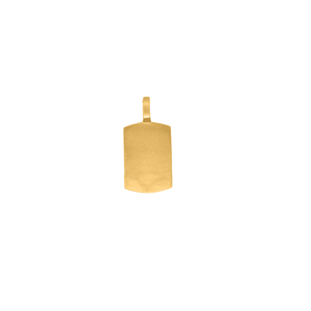 Nebü 24k Dog Tag Pendant (0.312oz)