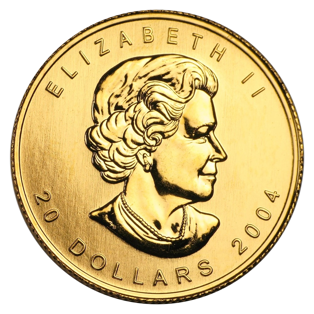 1/2 oz Canadian Maple Leaf Gold Coin - Obverse