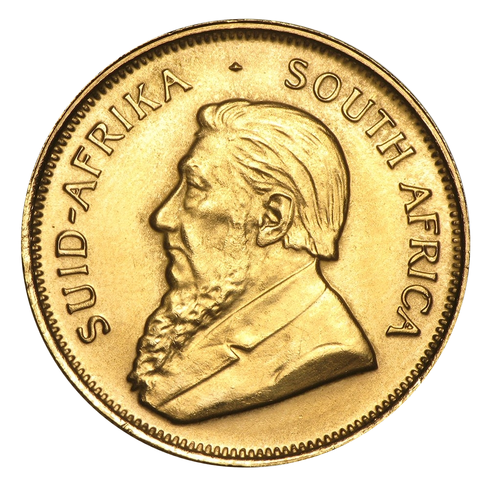 1/2 oz gold krugerrand coin - obverse