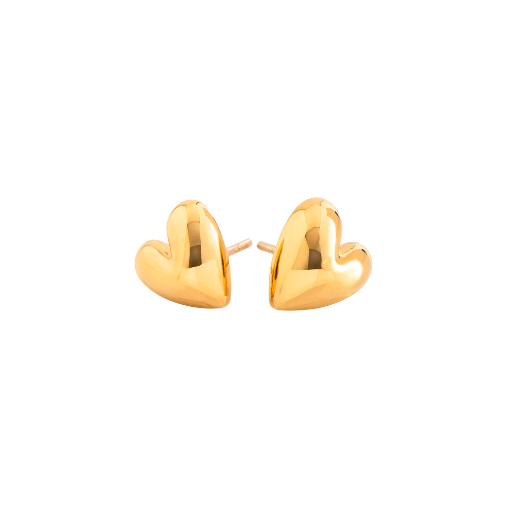 Nebü 24k Sweetheart Earrings (0.297oz)