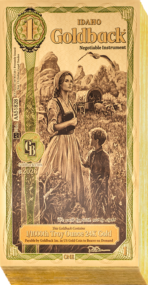 1 Idaho Goldback Gold Note (100 Notes)