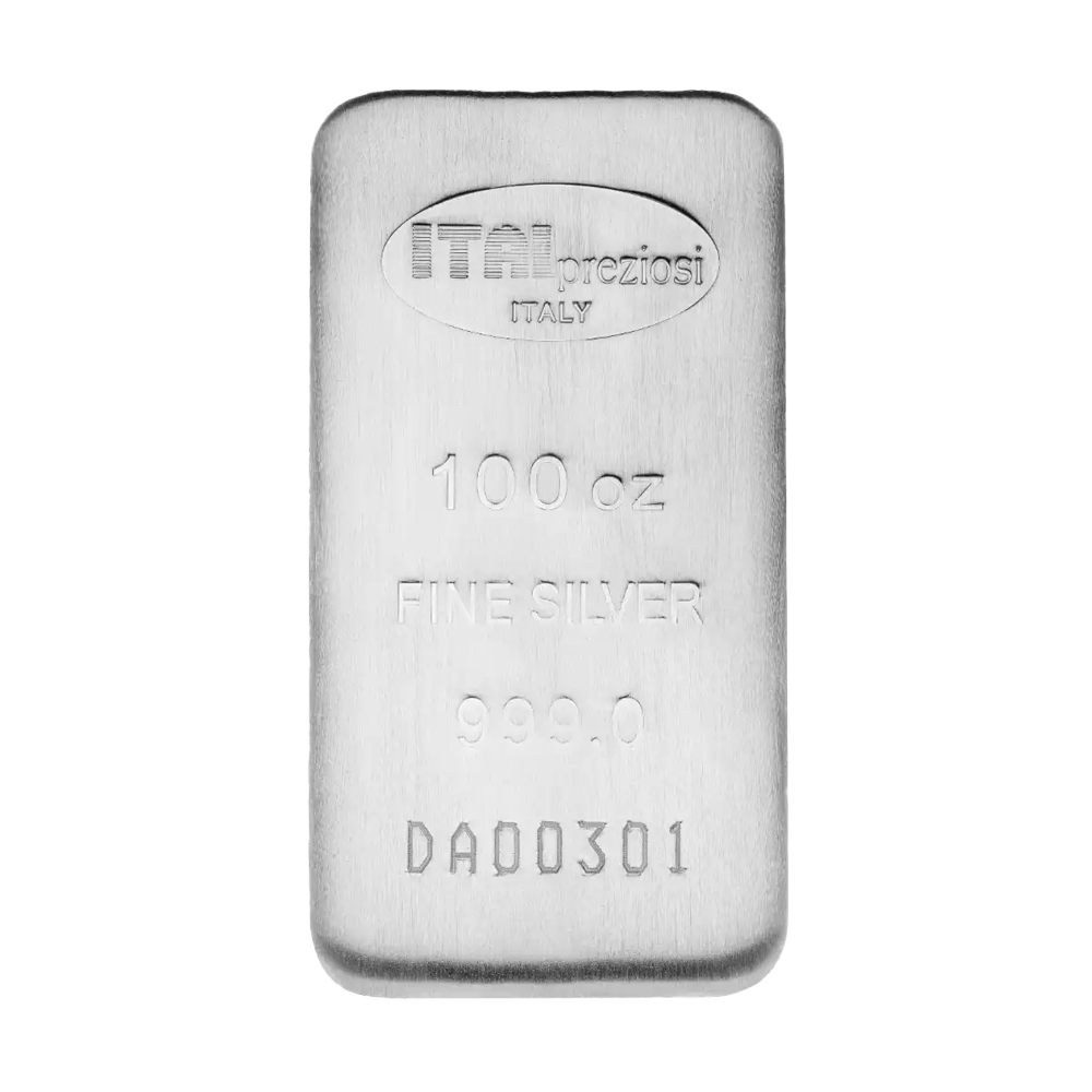 100 oz Italpreziosi Silver Bar