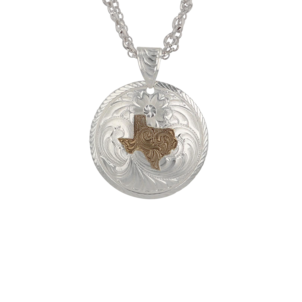 State of Texas Concho Necklace