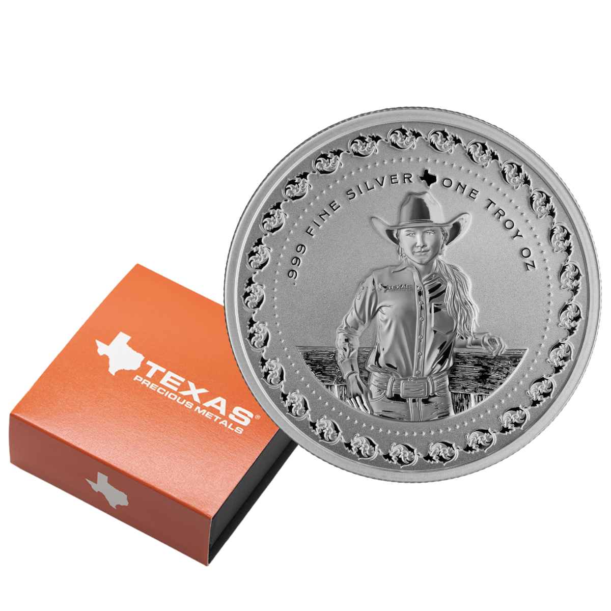       1 oz Josie Conner Silver Round (Reverse Proof) with Custom Box                          
                            