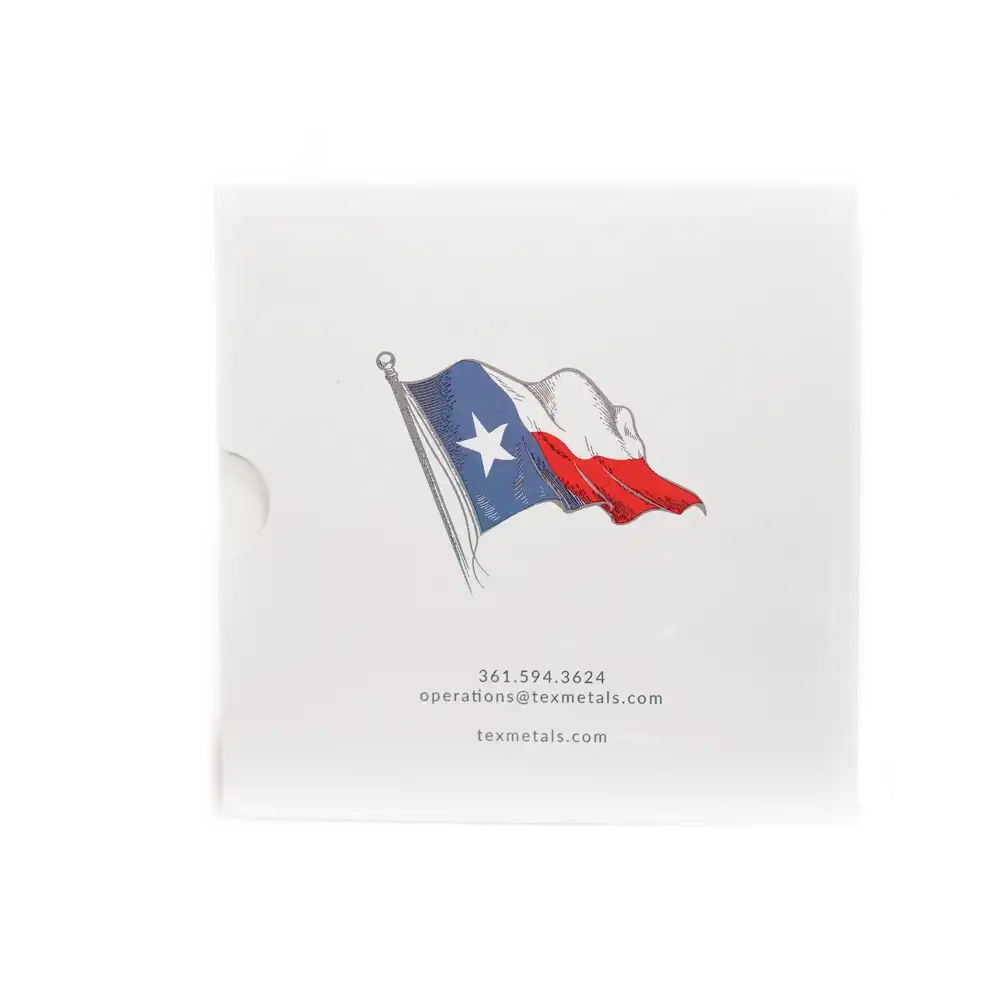 Texas Silver Round - Revolution Series 4-Coin Booklet - Back