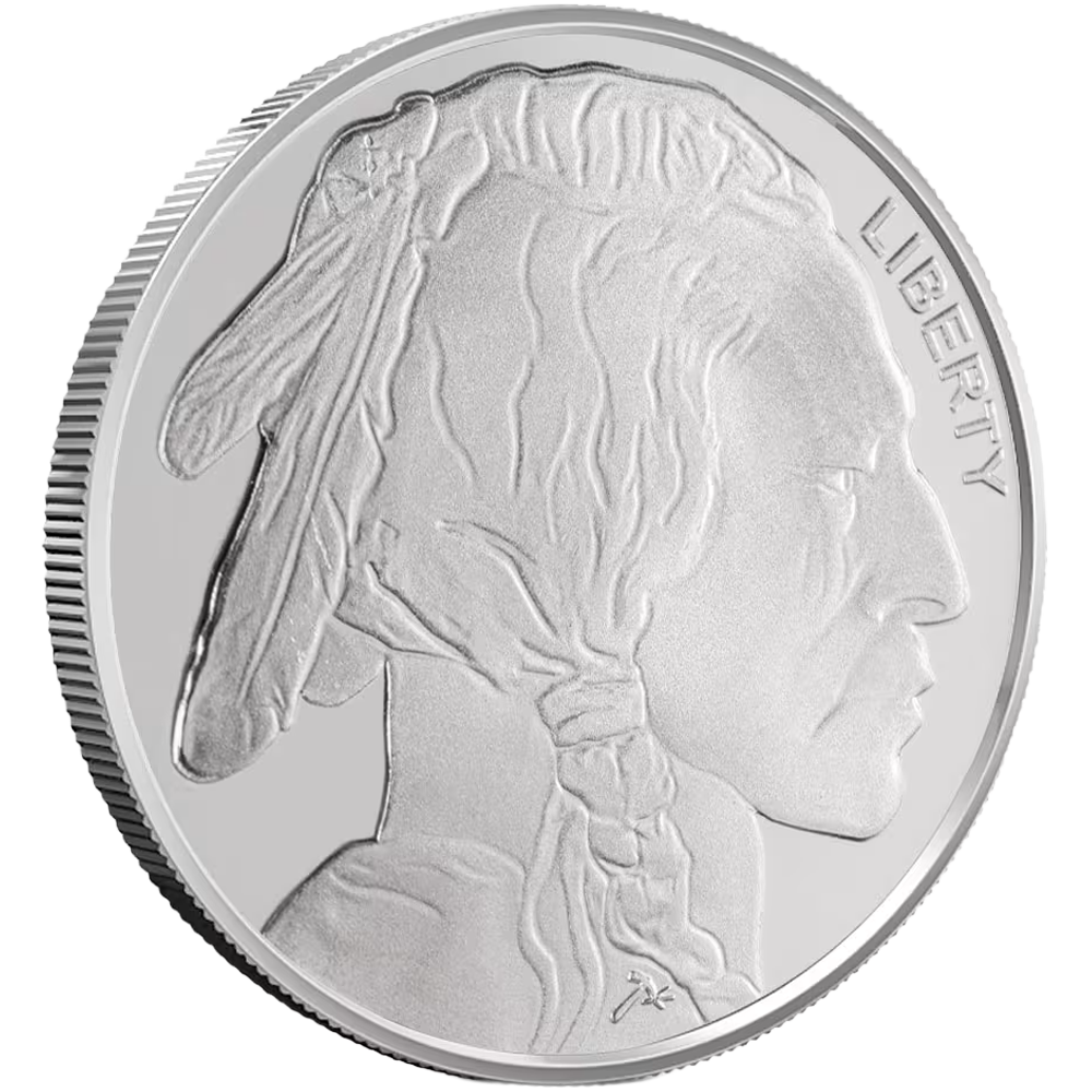 1/2 oz Buffalo Silver Round (Obverse)| Texas Precious Metals                           
                            
                            