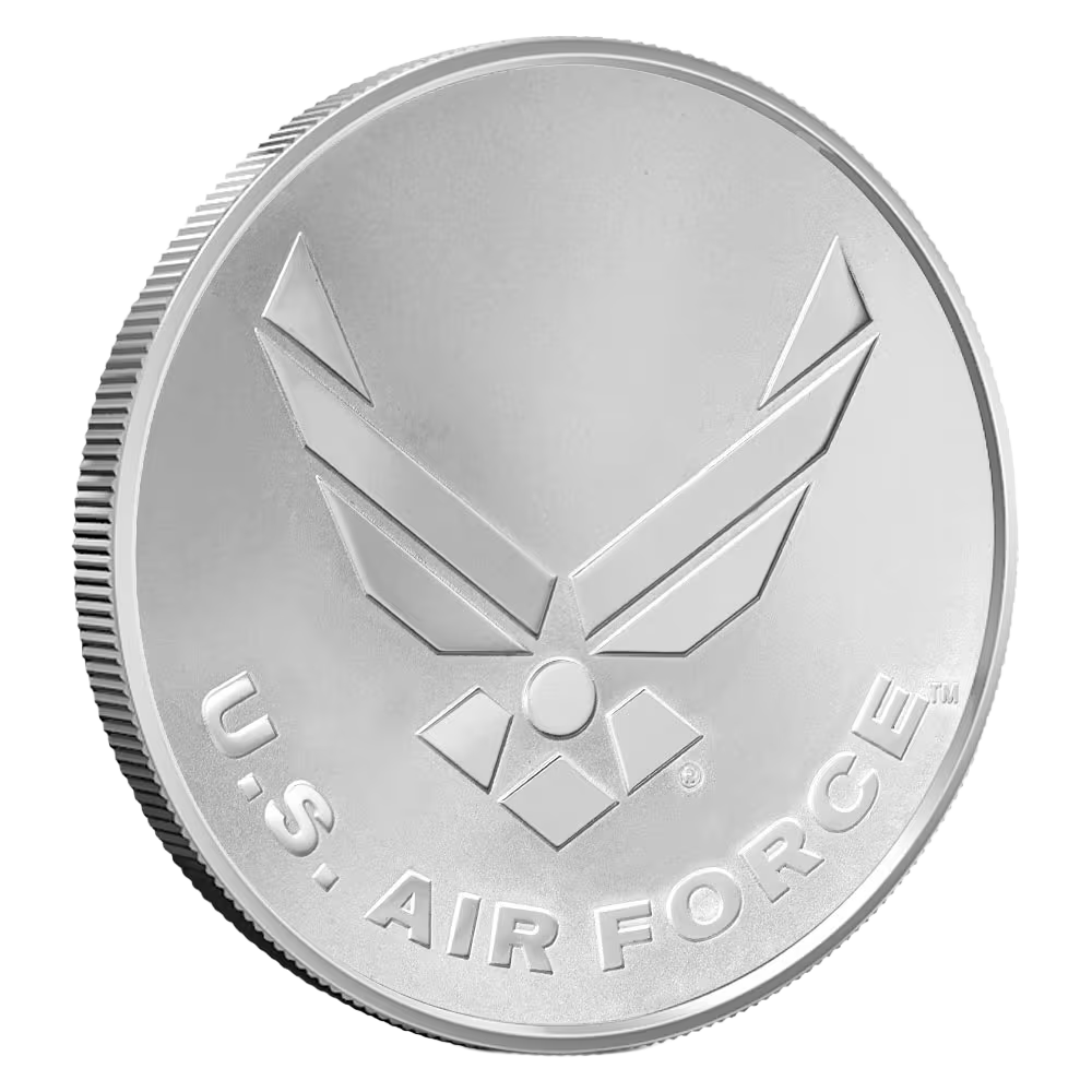 1 oz US Air Force "Because of the Brave" Silver Round
