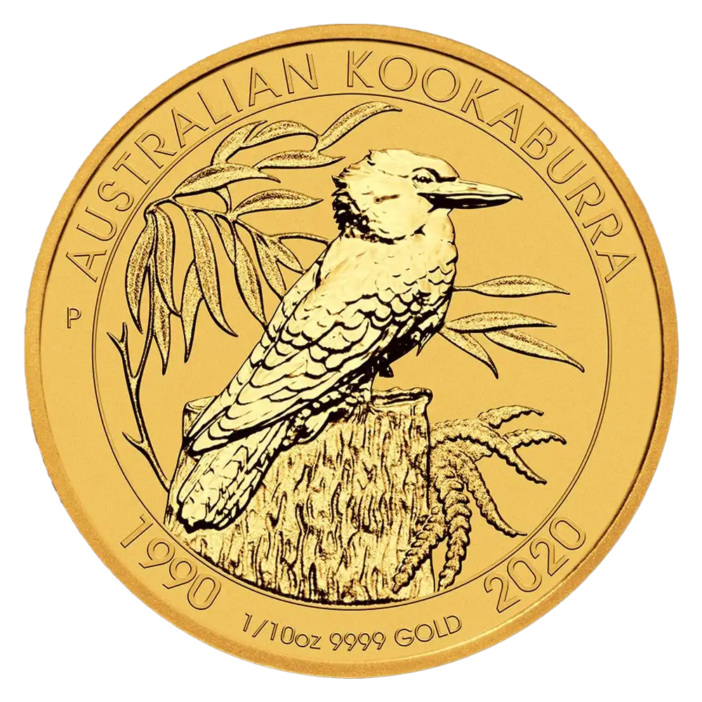 1/10 oz Australian Gold Kookaburra (Any Year)