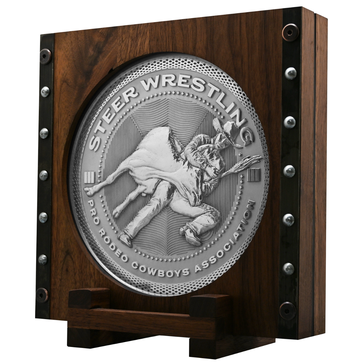 500 oz PRCA Steer Wrestling Silver Round                                
                            
                            
