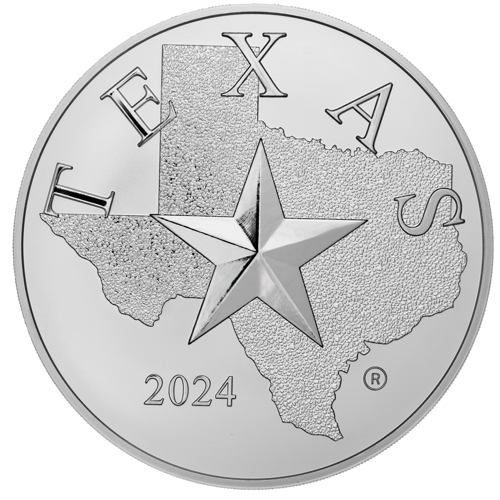 2024 10 oz Texas Silver Round