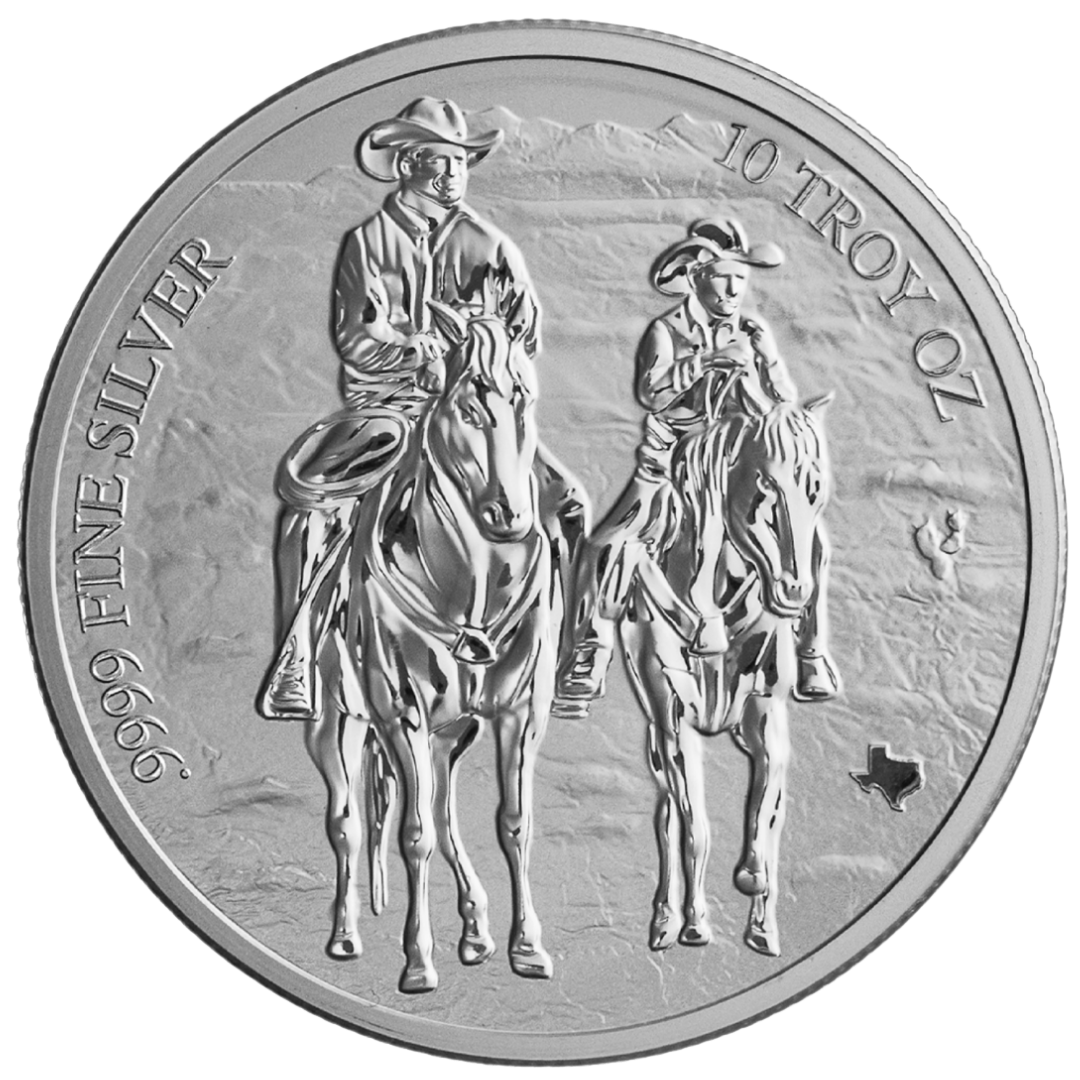 2026 10 oz Texas Silver Round (Reverse Proof)