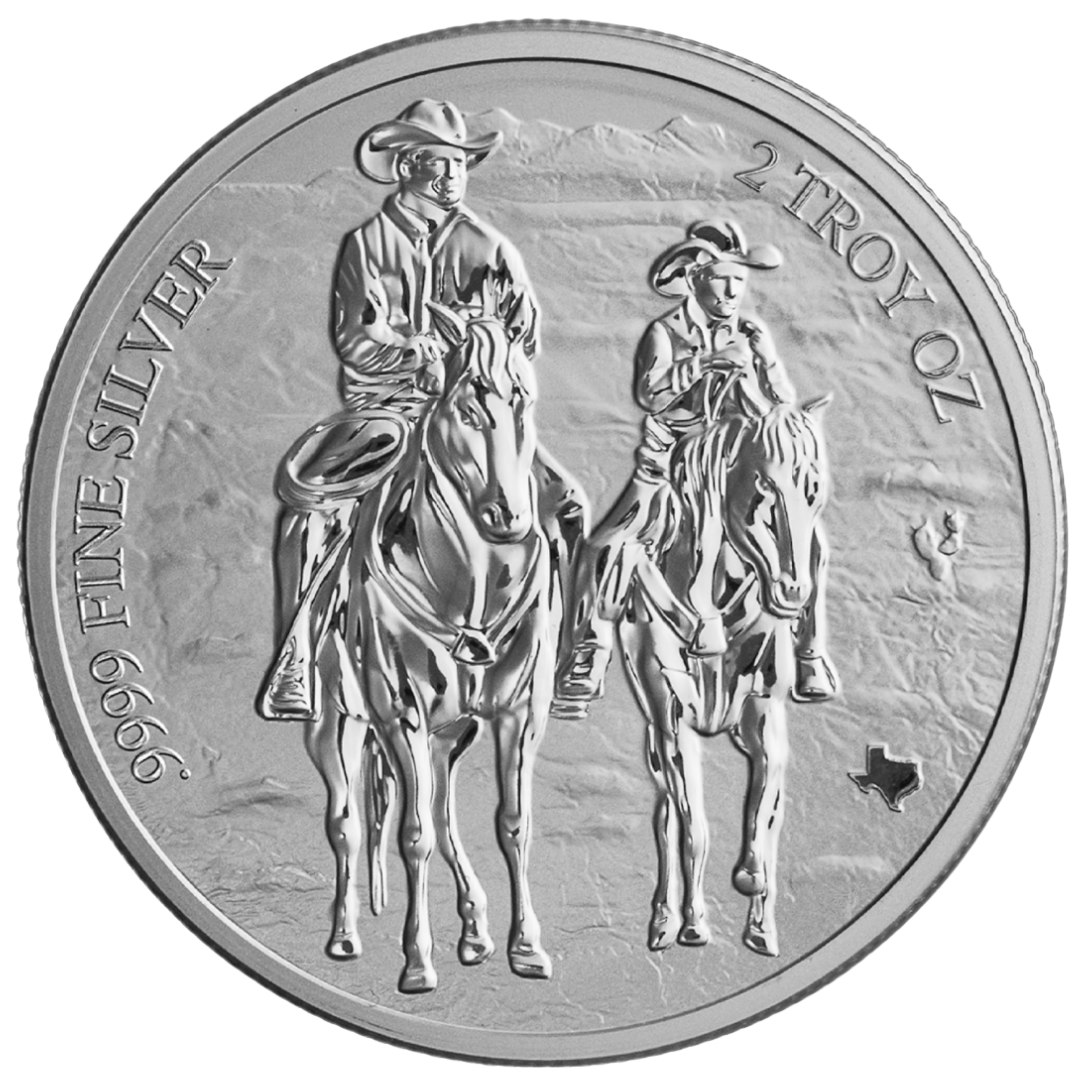 2026 2 oz Texas Silver Round (Reverse Proof)