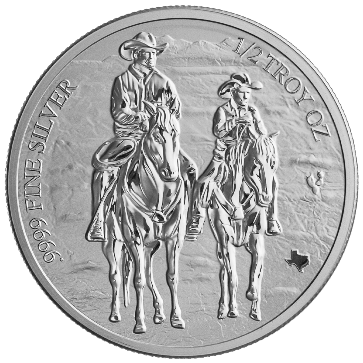 1/2 oz Texas Silver Round (Reverse Proof) | Texas Precious Metals