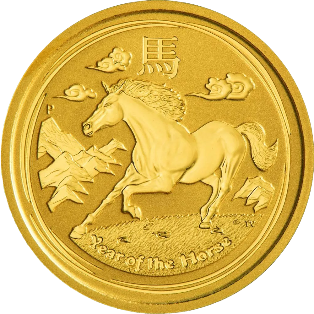 Buy 2014 Year of the Horse - Lunar Series II - 1/20 oz Gold