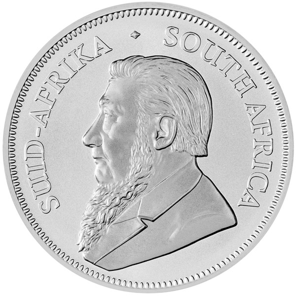Obverse of 2018 South
African Silver Krugerrand Coin