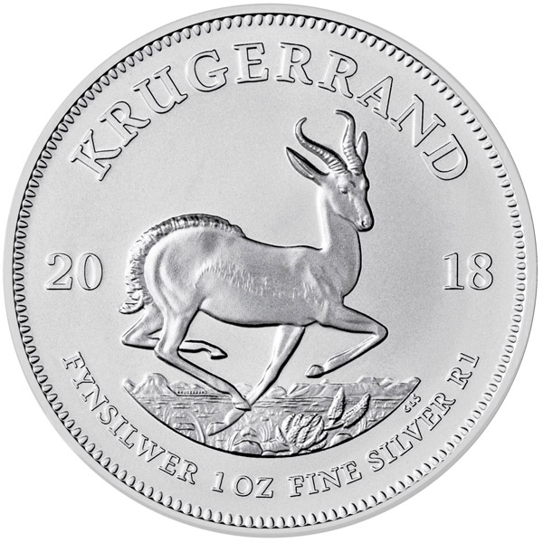 Reverse of 2018 South
African Silver Krugerrand Coin
