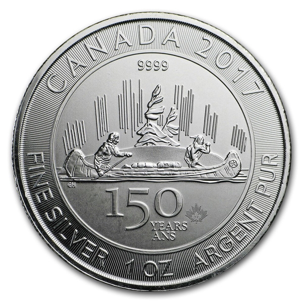 1 oz
Canadian Silver 150 Special Edition Voyageur