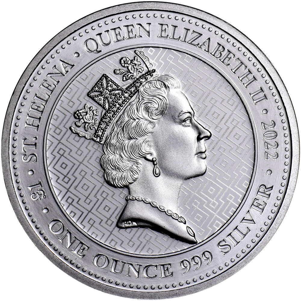 2022
St Helena 1 oz Silver Queens Virtues Truth Coin - Obverse