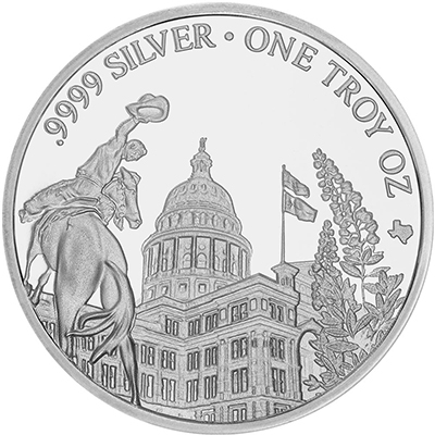 Reverse of 2019
Texas Silver Round