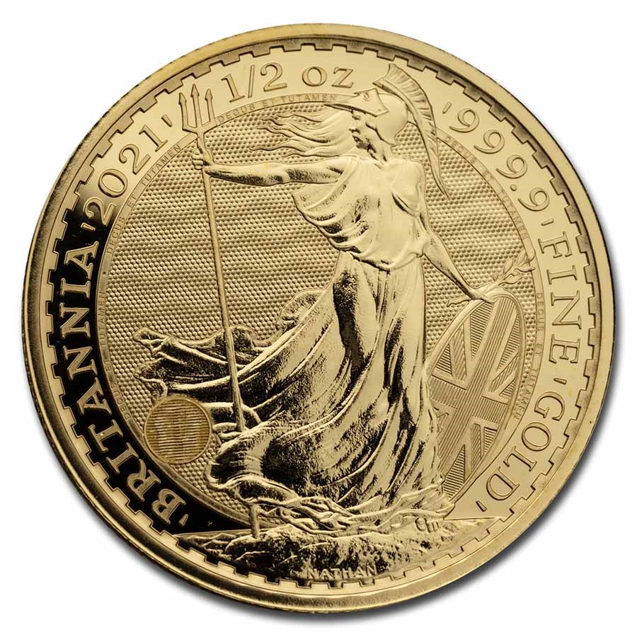 1/2 oz
Royal Mint Gold Britannias Reverse